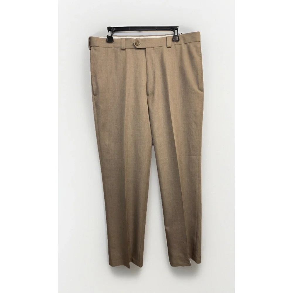 Haggar Expandable Waistband‎ Dress Pants Men's 36X30 Repreve Flat Front Classic
